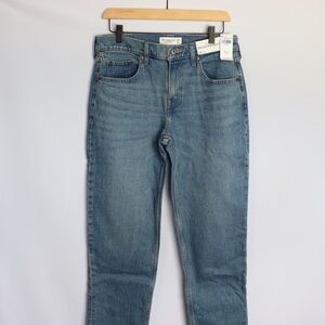 Abercrombie & Fitch 90s Straight Jeans NWT Women’s 29 Long High Rise Denim